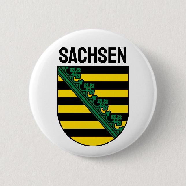 Wappen Sachsens (Sachsen), DEUTSCHE Button (Vorderseite)
