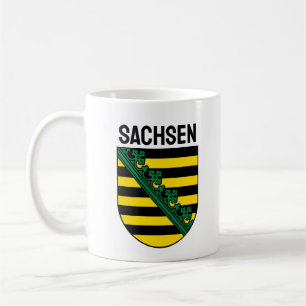 Wappen Sachsens (Sachsen), DEUTSCHE Kaffeetasse