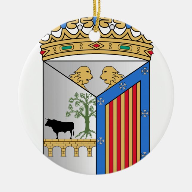 Wappen Salamancas (Spanien) Keramik Ornament (Vorne)