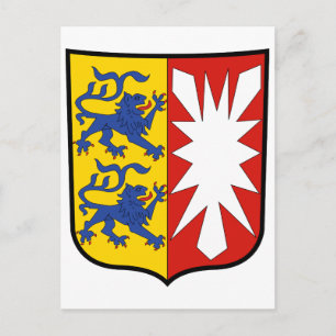 Wappen Schleswig-Holstein Offiziell Deutschland Postkarte