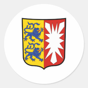 Wappen Schleswig-Holstein offizielles Deutschland Runder Aufkleber