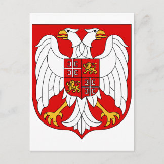 Wappen Serbien und Montenegro - Offizielles Symbol Postkarte