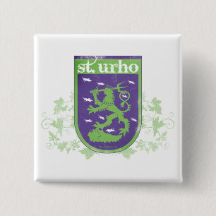 Wappen St. Urho - Knopf Button