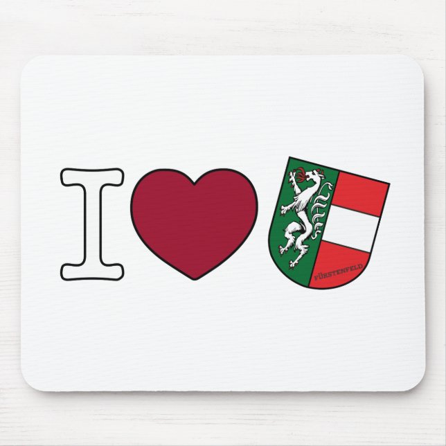 Wappen Steiermark Ich liebe Fürstenfeld Mousepad (Vorne)
