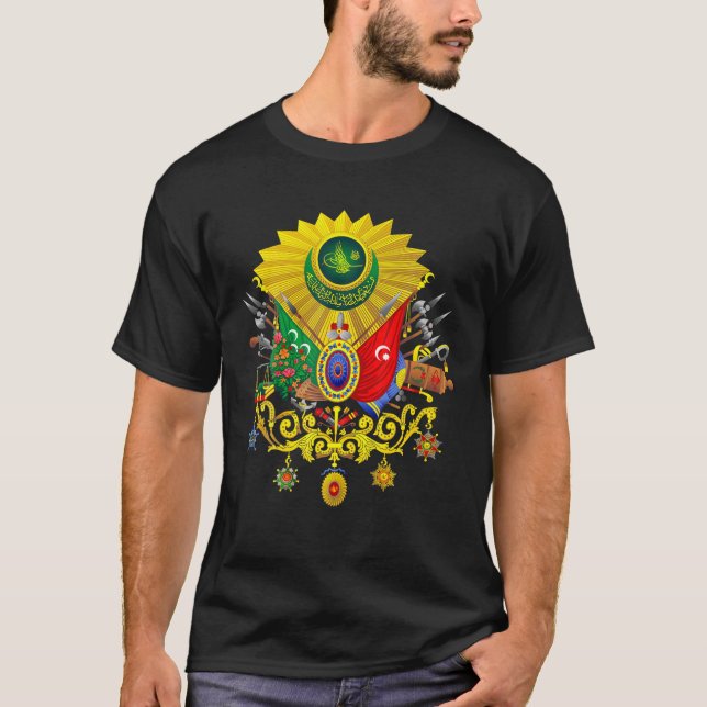 Wappen Sultan Abdulhamid II Arma Kurulus Ott T-Shirt (Vorderseite)