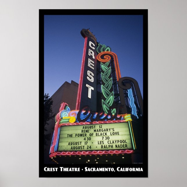 Wappen Theater, Sacramento 11x17 Poster (Vorne)