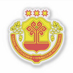 Wappen Tschuwaschiens Aufkleber