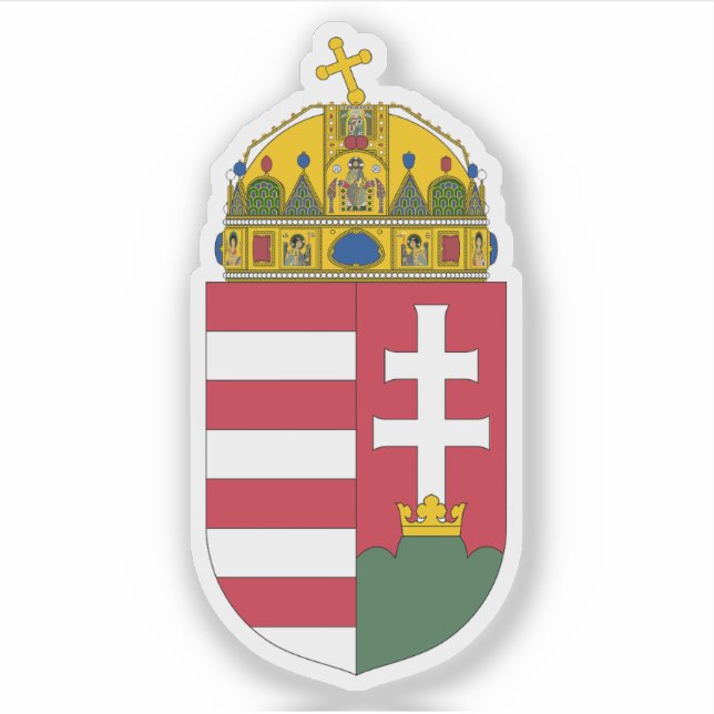 Wappen Ungarns Aufkleber (Vorderseite)