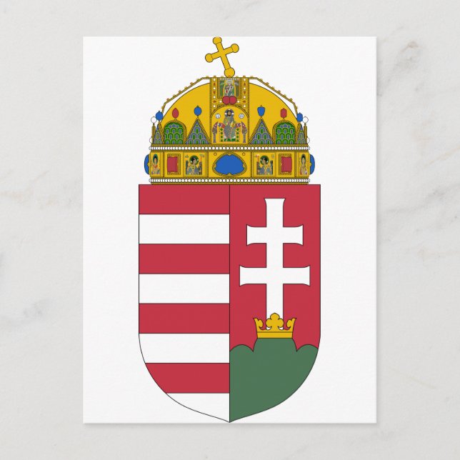 Wappen Ungarns Postkarte (Vorderseite)