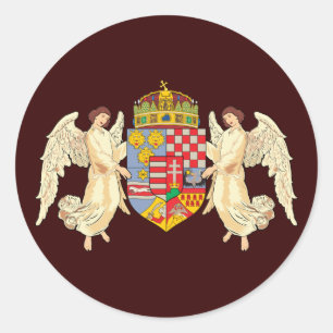Wappen Ungarns Runder Aufkleber