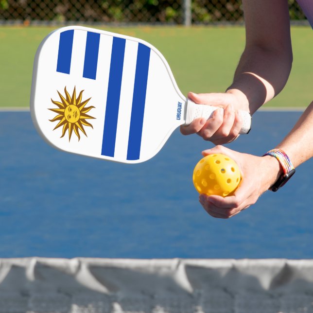 Wappen Uruguays Pickleball Schläger (InSitu)