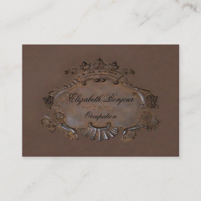 Wappen ~ Visitenkarte / Emblem Royal Crown Large (Vorderseite)