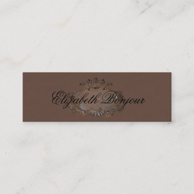 Wappen ~ Visitenkarte / Emblem Royal Crown Slim (Vorderseite)