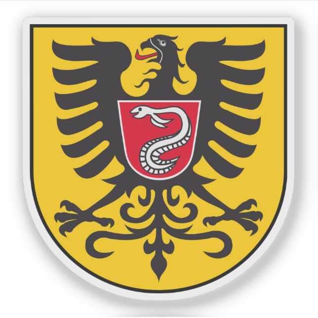 Wappen von Aalen, Deutschland Aufkleber (Vorderseite)
