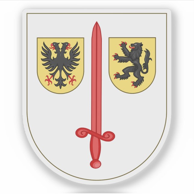 Wappen von Aalst, Belgien Aufkleber (Vorderseite)