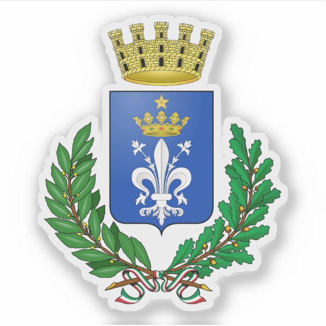 Wappen von Acerra, Italien Aufkleber (Vorderseite)