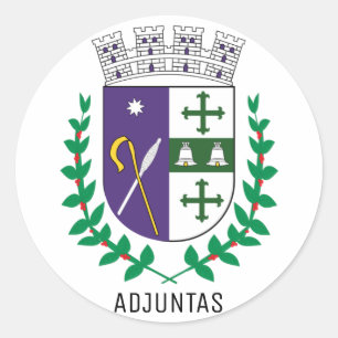 Wappen von Adjuntas, Puerto Rico Runder Aufkleber