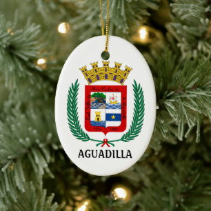 Wappen von Aguadilla, Puerto Rico Keramik Ornament