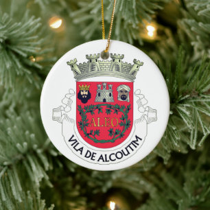 Wappen von Alcoutim, Portugal Keramik Ornament