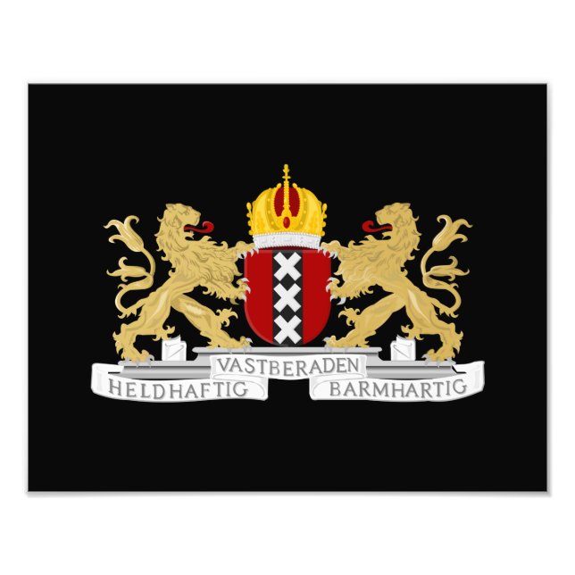 Wappen von Amsterdam Fotodruck (Vorne)