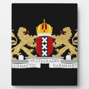 Wappen von Amsterdam Fotoplatte