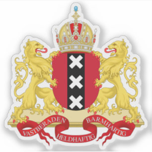 Wappen von Amsterdam, Niederlande Aufkleber
