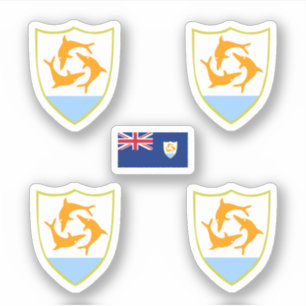 Wappen von Anguilla Aufkleber