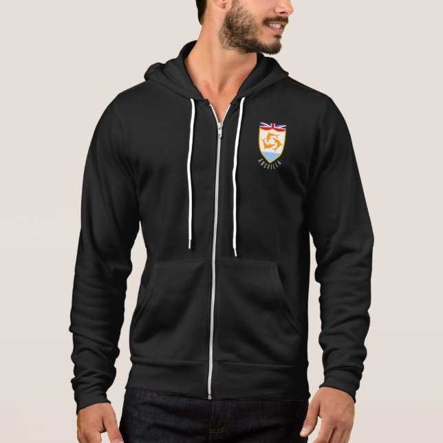 Wappen von Anguilla Hoodie (Vorderseite)