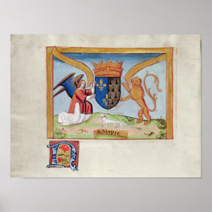 Wappen von Anne von Bretagne 1515 Poster