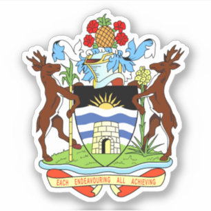 Wappen von Antigua und Barbuda Aufkleber