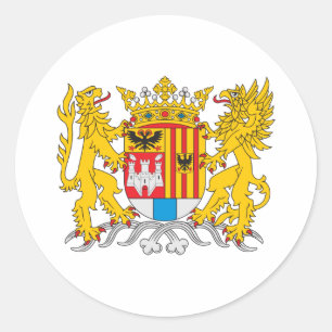 Wappen von Antwerpen Runder Aufkleber