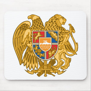 Wappen von Armenien - armenisches Emblem Mousepad
