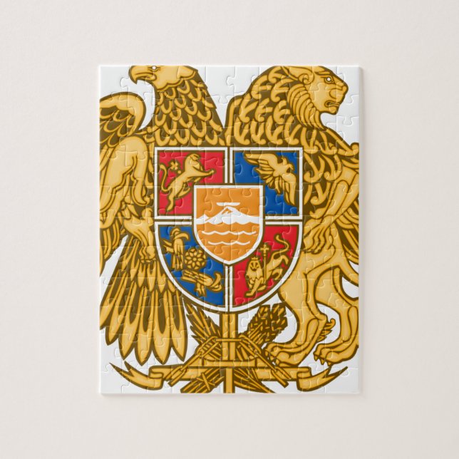 Wappen von Armenien - armenisches Emblem Puzzle (Vertikal)