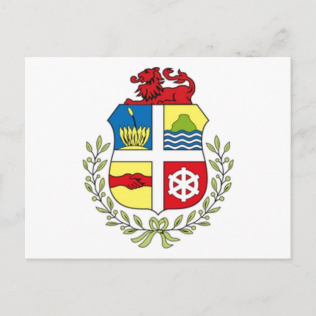 Wappen von Aruba Postkarte (Vorderseite)