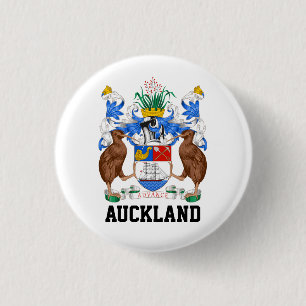 Wappen von Auckland, NZ Button