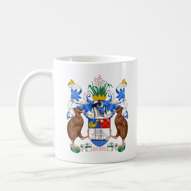 Wappen von Auckland, NZ Tasse (Links)