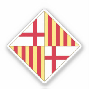 Wappen von Barcelona (ohne Krone) Aufkleber