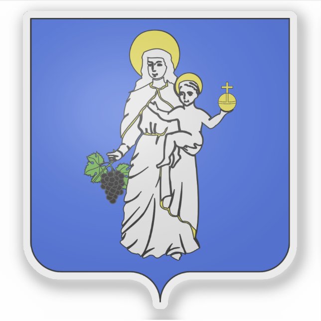 Wappen von Beaune, Côte-d'Or Aufkleber (Vorderseite)
