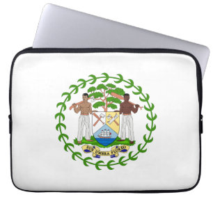 Wappen von Belize Landeswappen Symbol Emblem Flagg Laptopschutzhülle