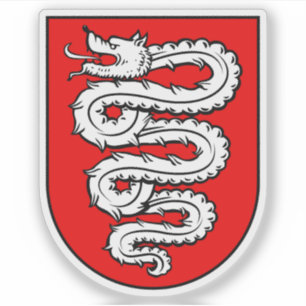 Wappen von Bellinzona, Schweiz Aufkleber