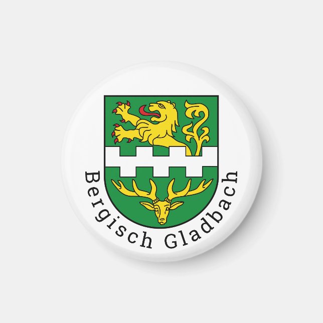 Wappen von Bergisch Gladbach, Deutschland Magnet (Vorne)