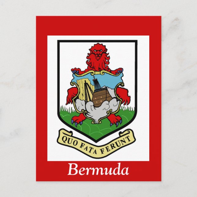 Wappen von Bermuda Postkarte (Vorderseite)
