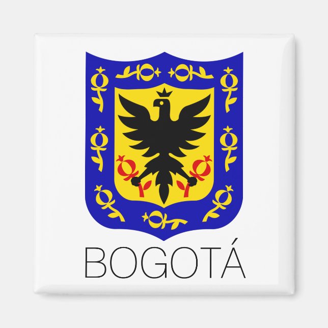 Wappen von Bogotá, Kolumbien Magnet (Vorne)