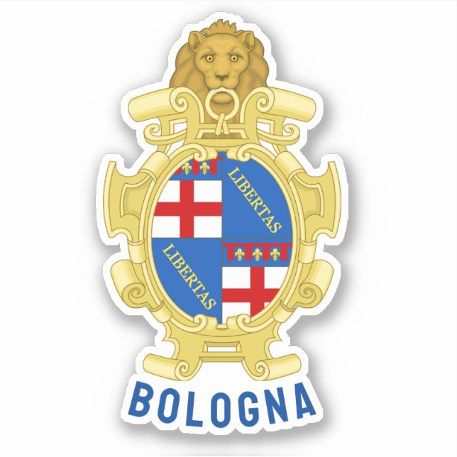 Wappen von Bologna - Italien Aufkleber (Vorderseite)