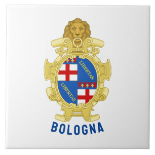 Wappen von Bologna - Italien Fliese