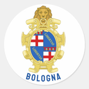 Wappen von Bologna - Italien Runder Aufkleber