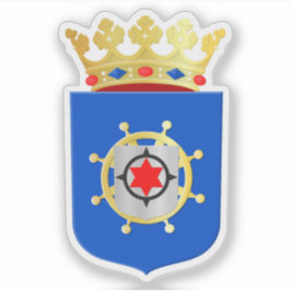 Wappen von Bonaire, Insel der niederländischen Kar Aufkleber