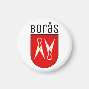 Wappen von Borås, Schweden Magnet