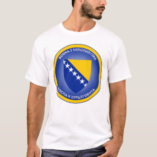 Wappen von Bosnien und Herzegowina Kreisform T-Shirt