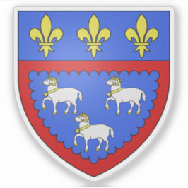 Wappen von Bourges, Cher, Centre-Val de Loire Aufkleber